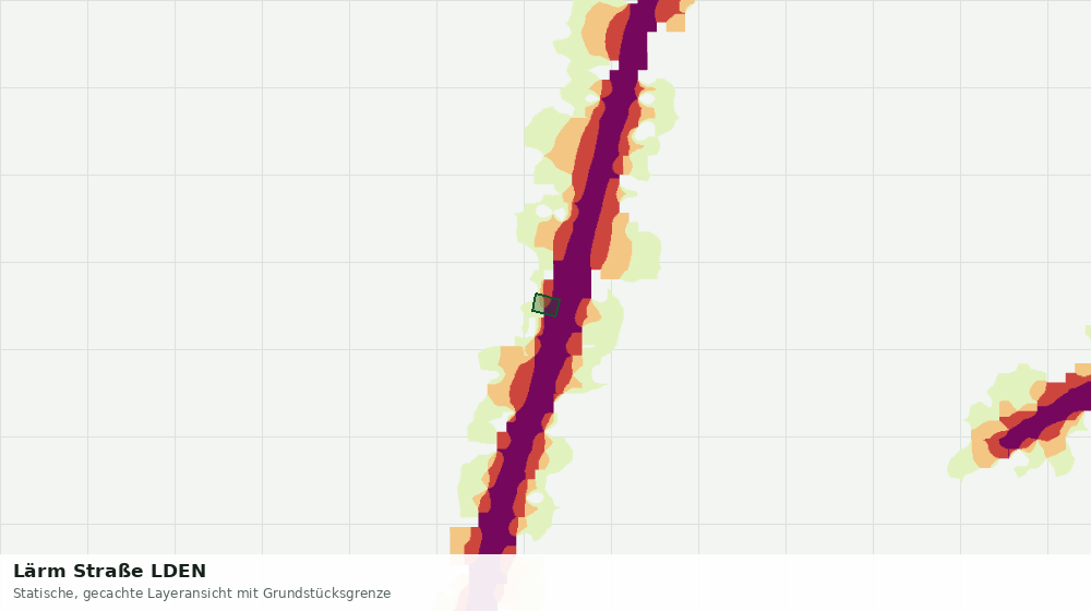 Statische Kartenansicht: Lärm Straße LDEN