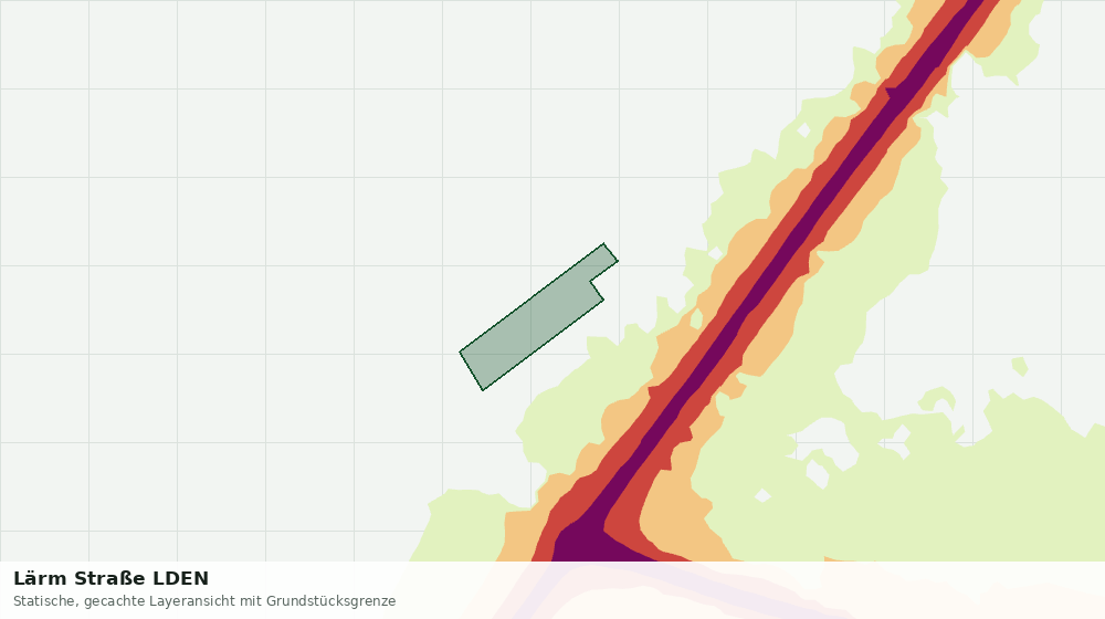 Statische Kartenansicht: Lärm Straße LDEN
