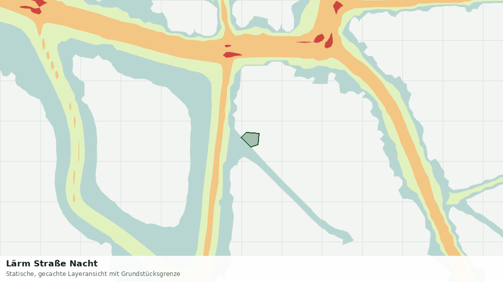 Statische Kartenansicht: Lärm Straße Nacht