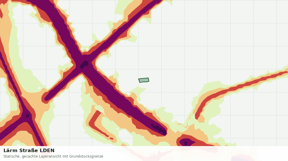 Statische Kartenansicht: Lärm Straße LDEN