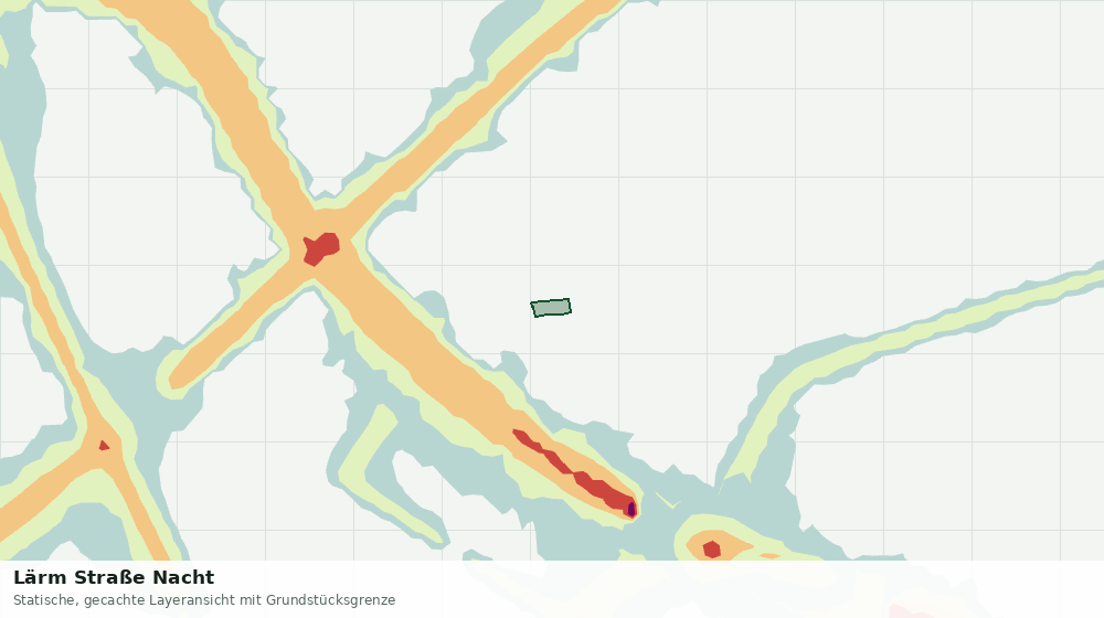Statische Kartenansicht: Lärm Straße Nacht