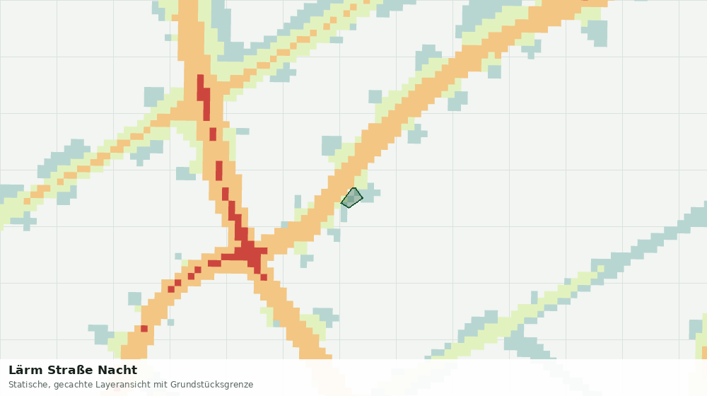 Statische Kartenansicht: Lärm Straße Nacht