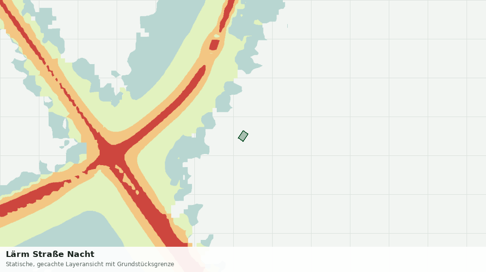Statische Kartenansicht: Lärm Straße Nacht