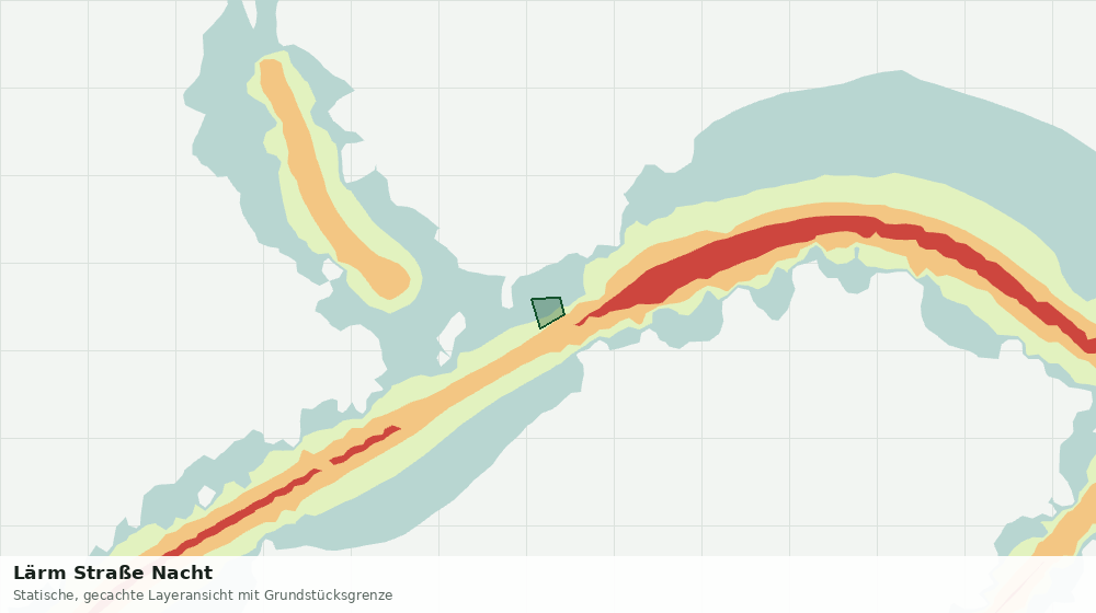 Statische Kartenansicht: Lärm Straße Nacht