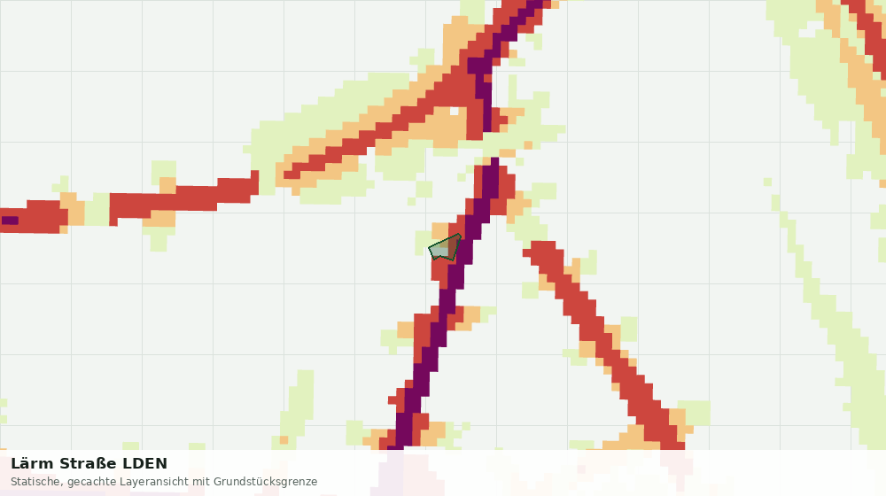 Statische Kartenansicht: Lärm Straße LDEN