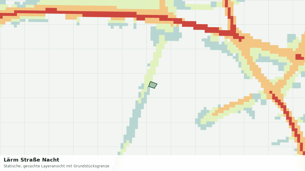 Statische Kartenansicht: Lärm Straße Nacht