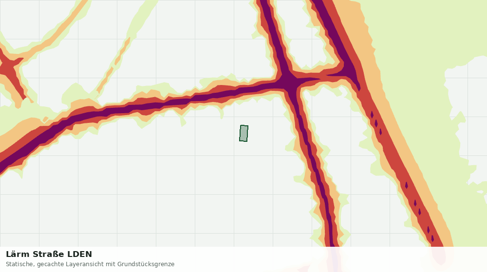 Statische Kartenansicht: Lärm Straße LDEN