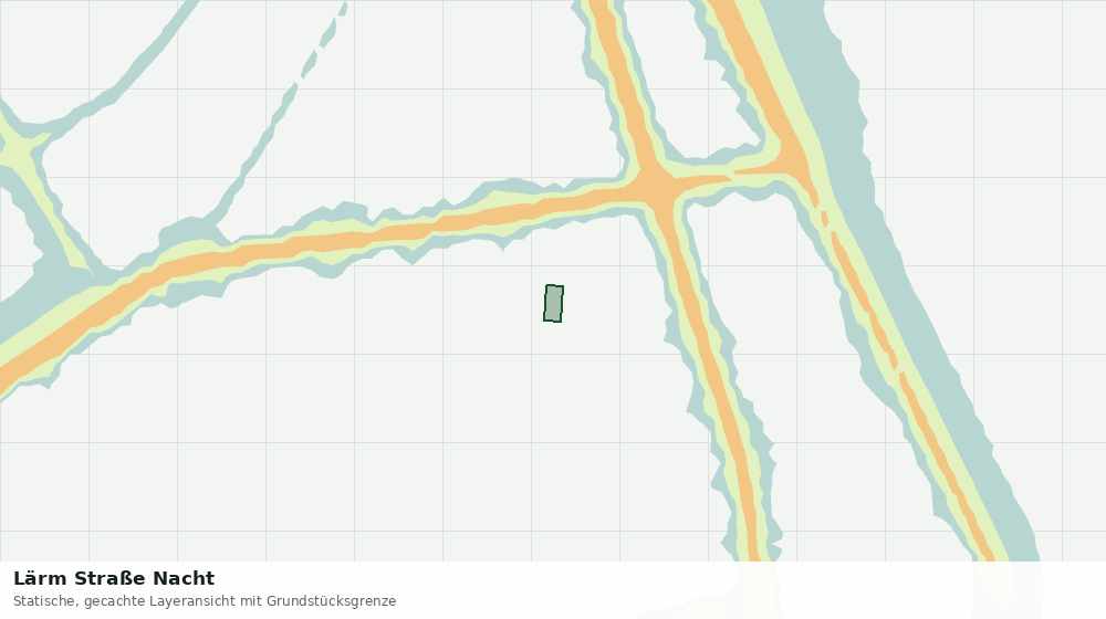 Statische Kartenansicht: Lärm Straße Nacht