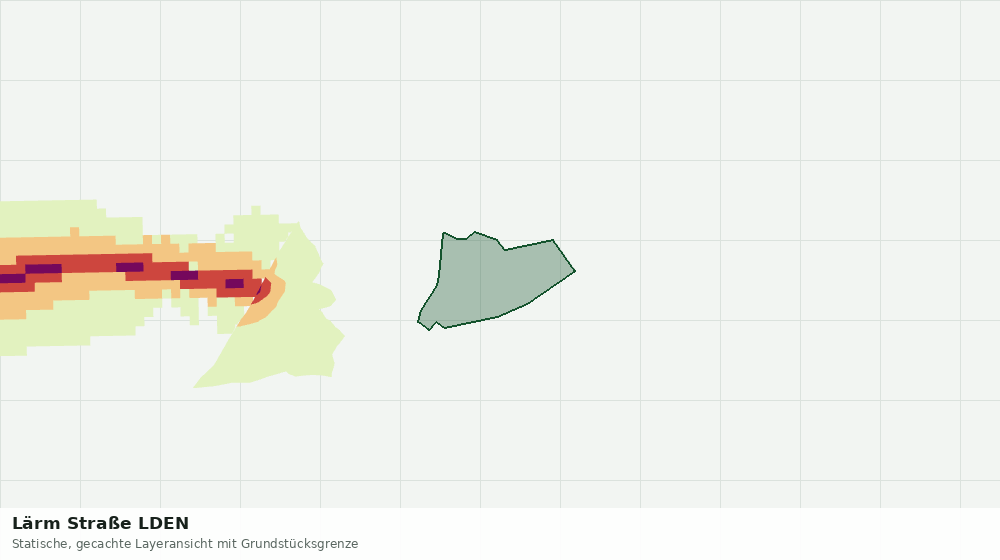 Statische Kartenansicht: Lärm Straße LDEN