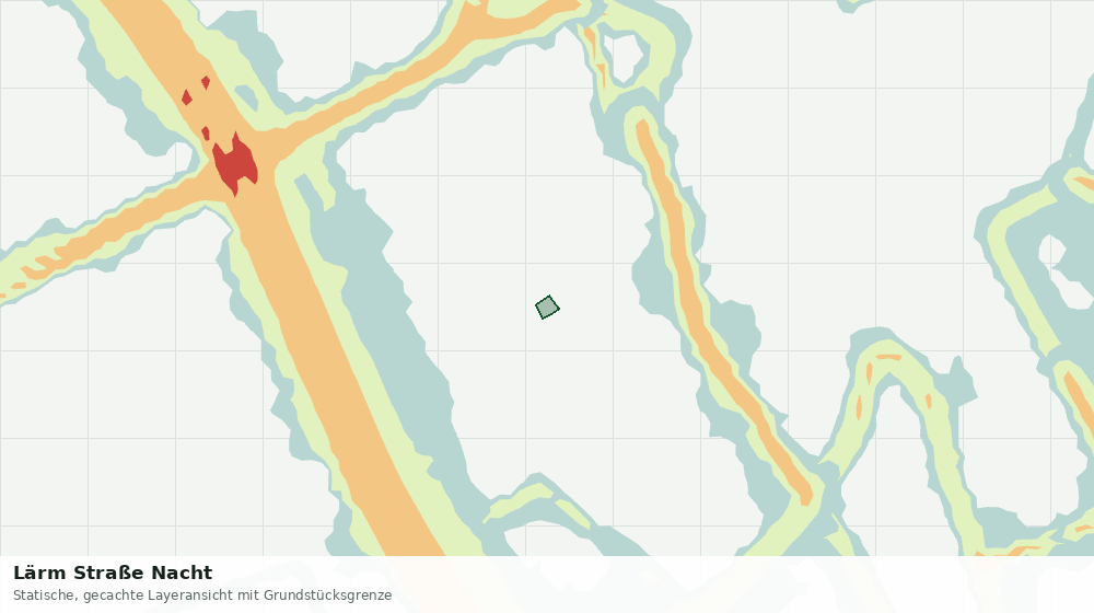 Statische Kartenansicht: Lärm Straße Nacht