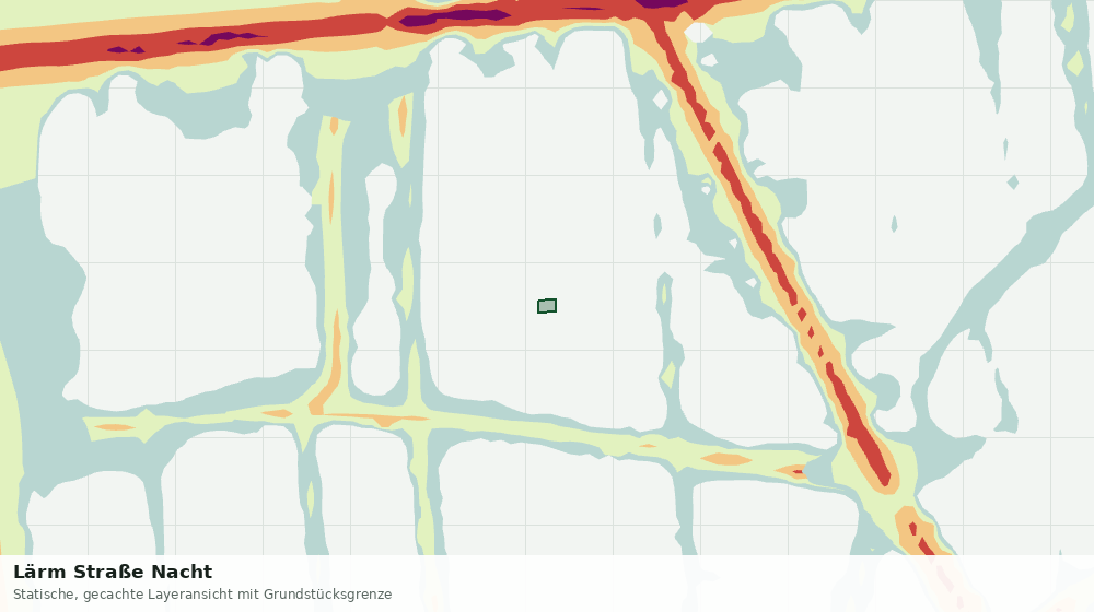 Statische Kartenansicht: Lärm Straße Nacht