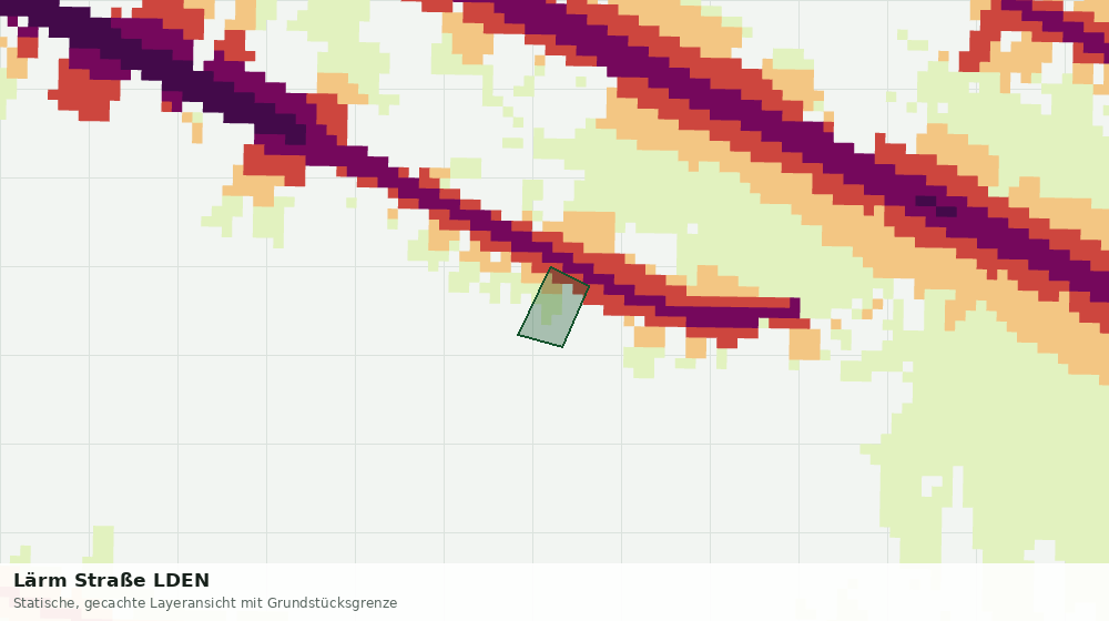 Statische Kartenansicht: Lärm Straße LDEN