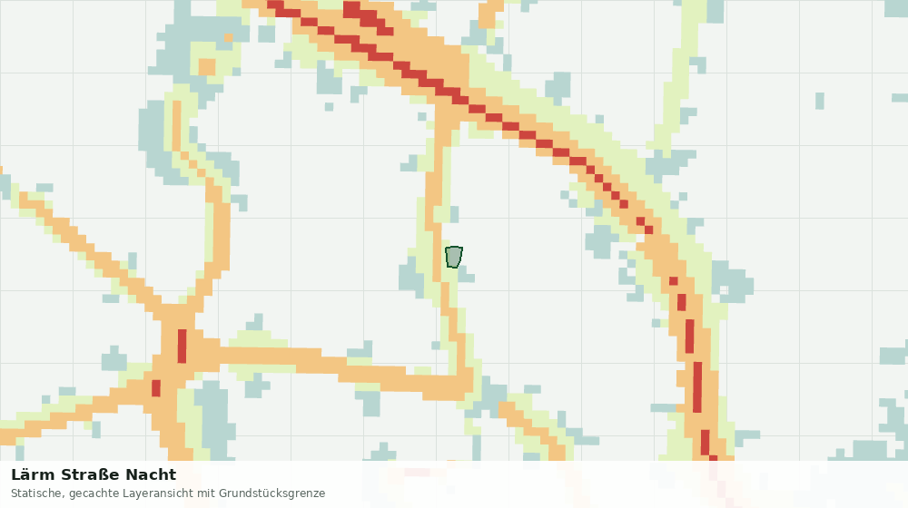 Statische Kartenansicht: Lärm Straße Nacht