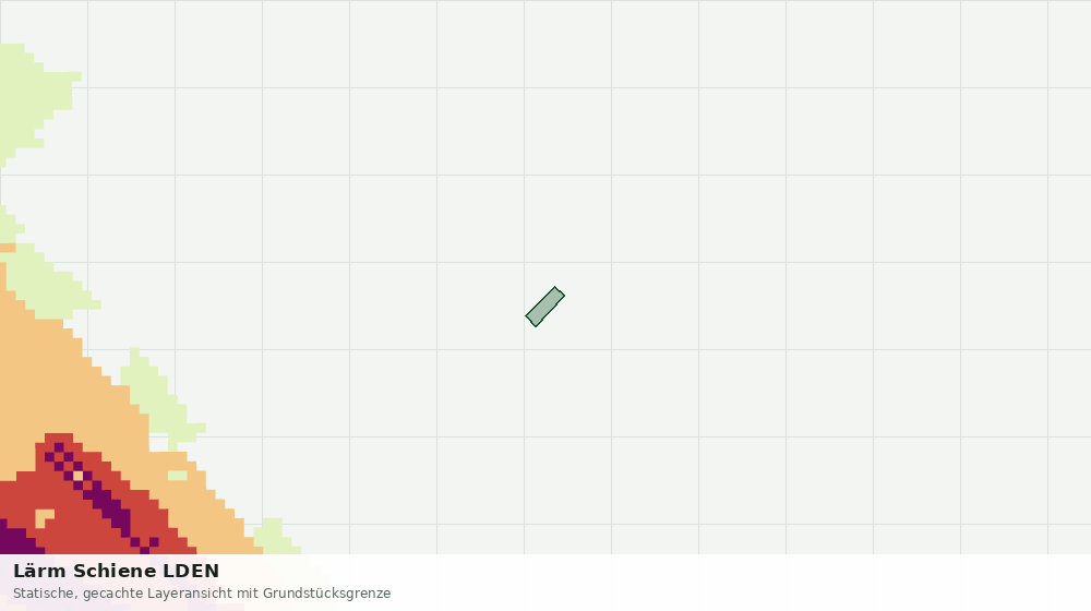 Statische Kartenansicht: Lärm Schiene LDEN