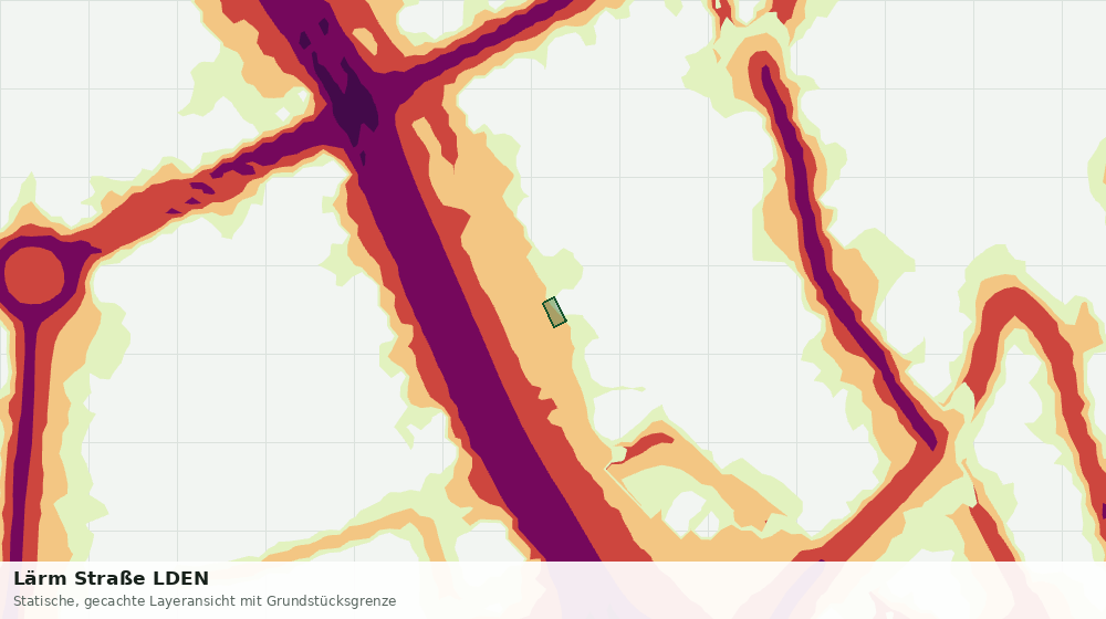 Statische Kartenansicht: Lärm Straße LDEN