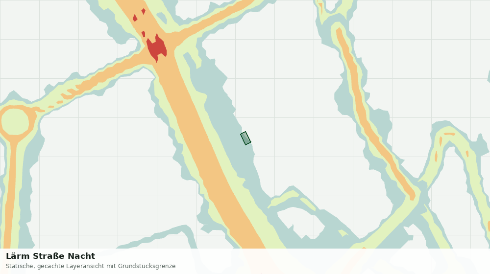 Statische Kartenansicht: Lärm Straße Nacht