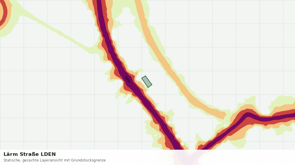 Statische Kartenansicht: Lärm Straße LDEN