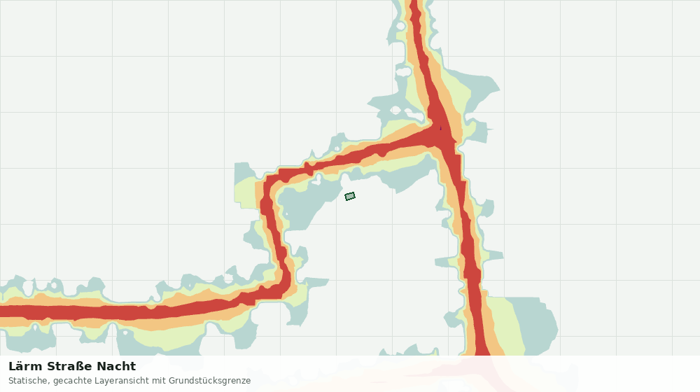 Statische Kartenansicht: Lärm Straße Nacht