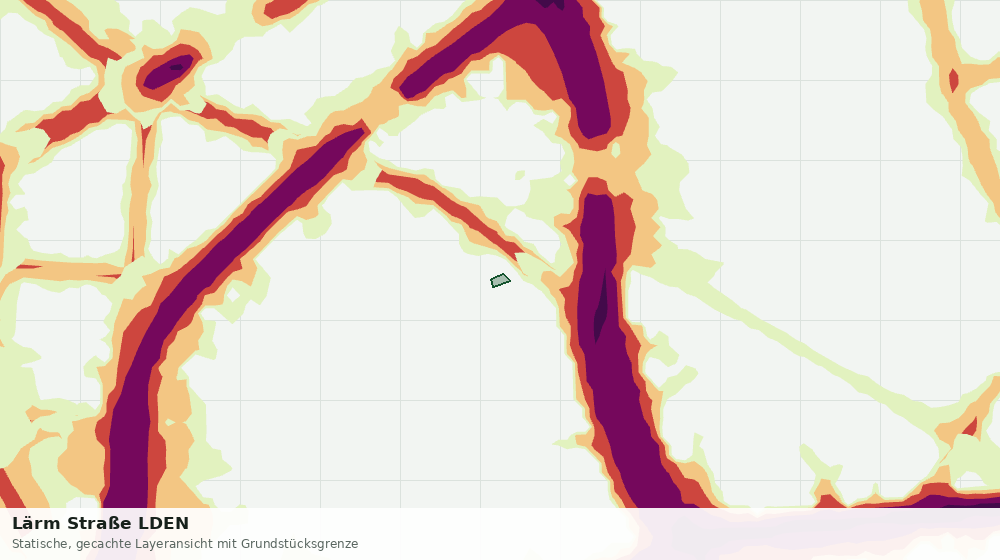 Statische Kartenansicht: Lärm Straße LDEN