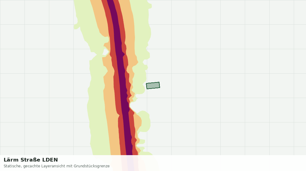 Statische Kartenansicht: Lärm Straße LDEN