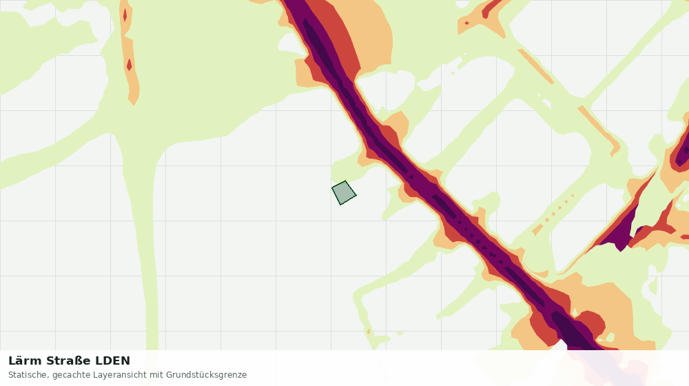 Statische Kartenansicht: Lärm Straße LDEN