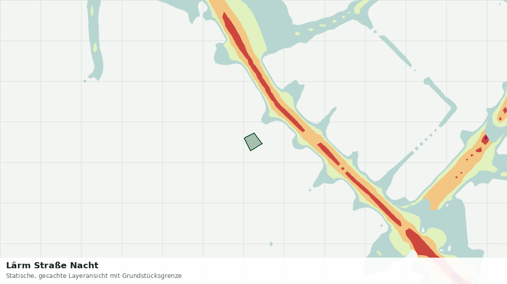 Statische Kartenansicht: Lärm Straße Nacht