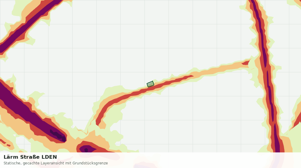 Statische Kartenansicht: Lärm Straße LDEN