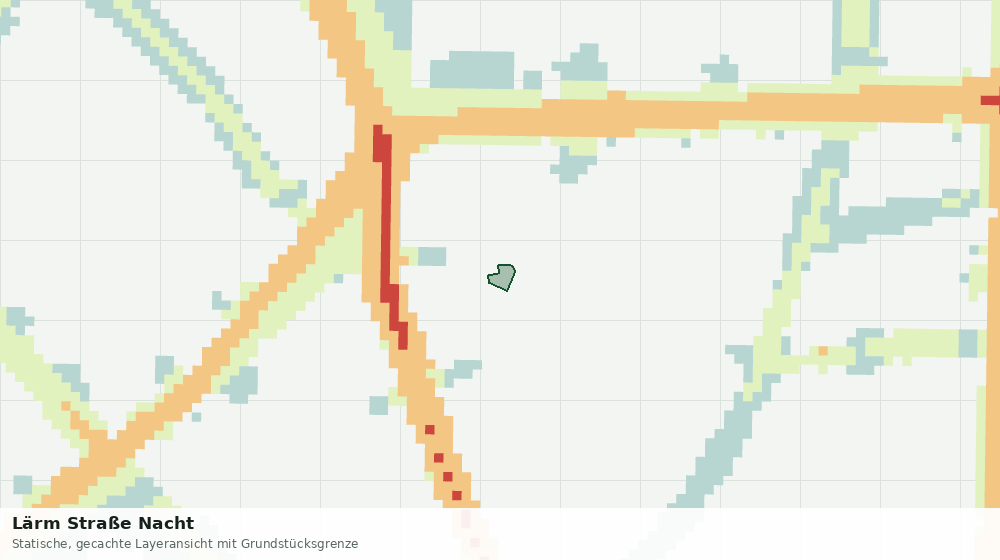 Statische Kartenansicht: Lärm Straße Nacht