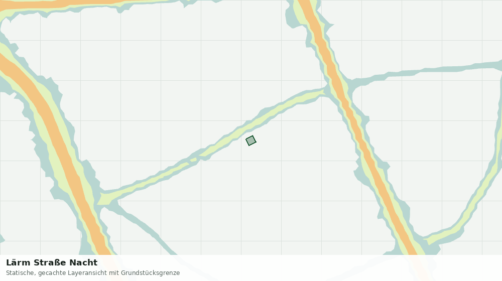 Statische Kartenansicht: Lärm Straße Nacht