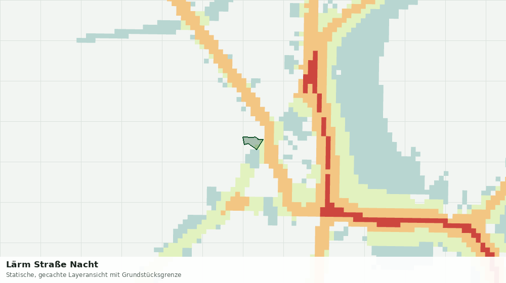 Statische Kartenansicht: Lärm Straße Nacht