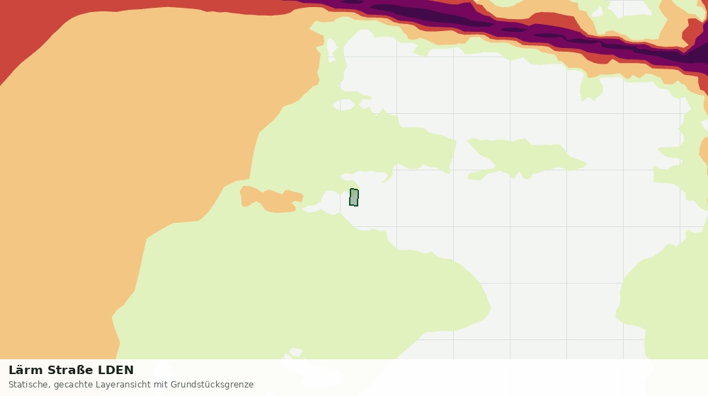 Statische Kartenansicht: Lärm Straße LDEN
