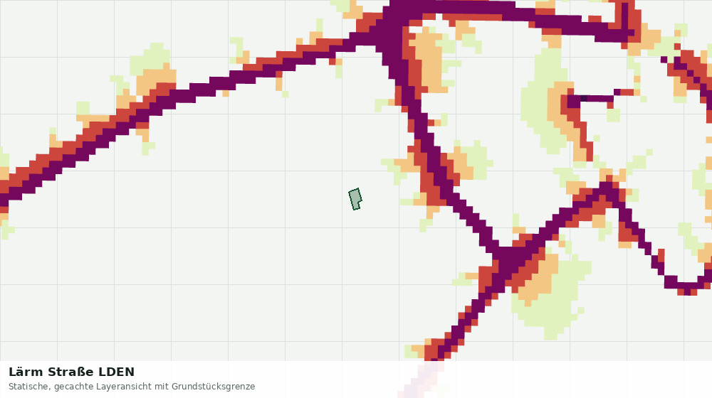 Statische Kartenansicht: Lärm Straße LDEN