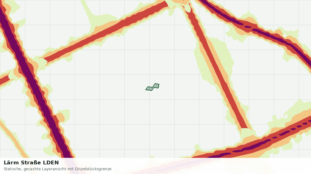 Statische Kartenansicht: Lärm Straße LDEN