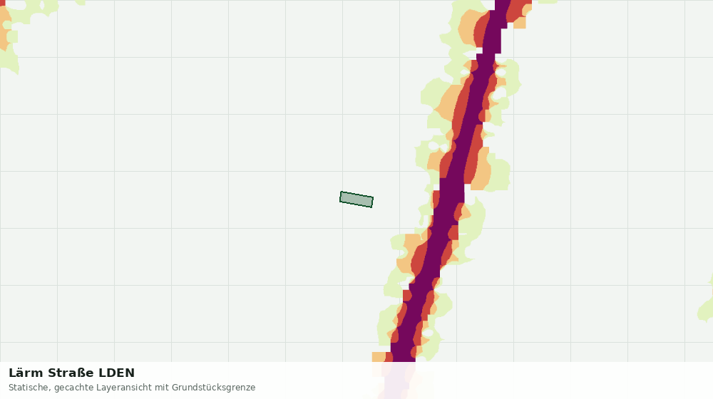 Statische Kartenansicht: Lärm Straße LDEN