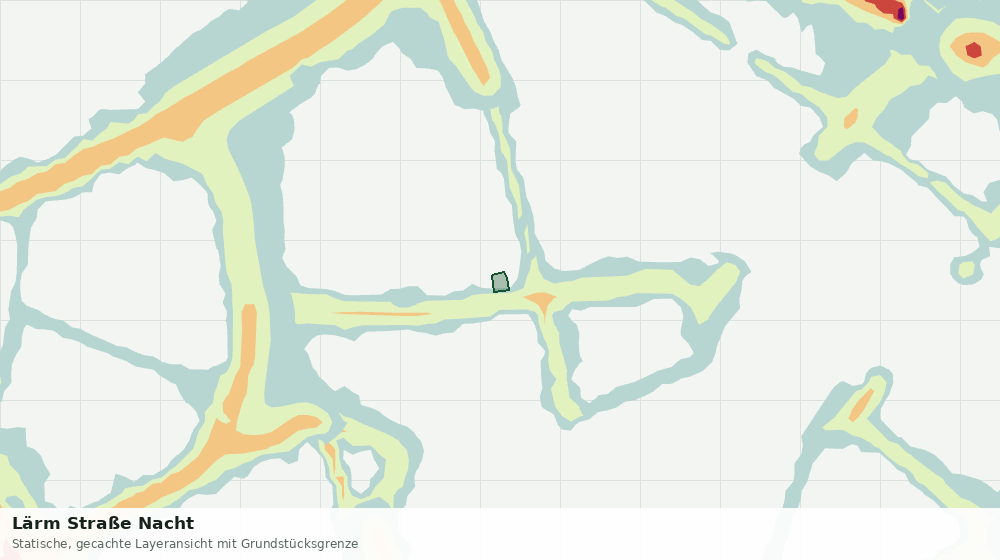 Statische Kartenansicht: Lärm Straße Nacht