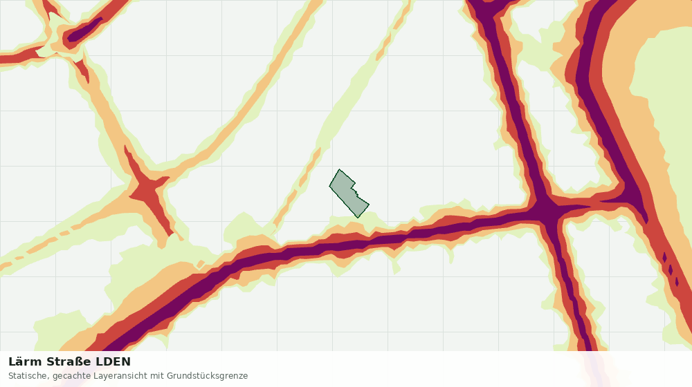 Statische Kartenansicht: Lärm Straße LDEN