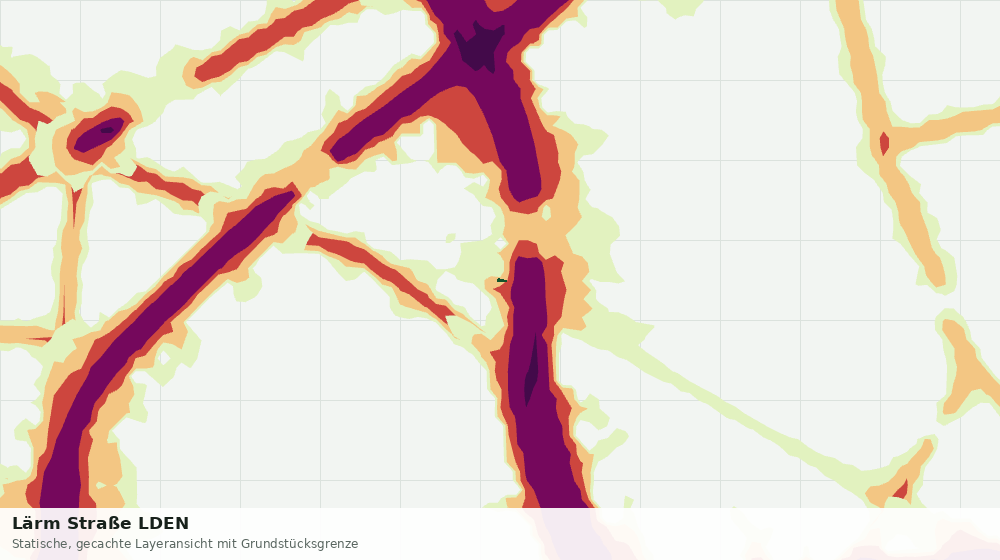 Statische Kartenansicht: Lärm Straße LDEN