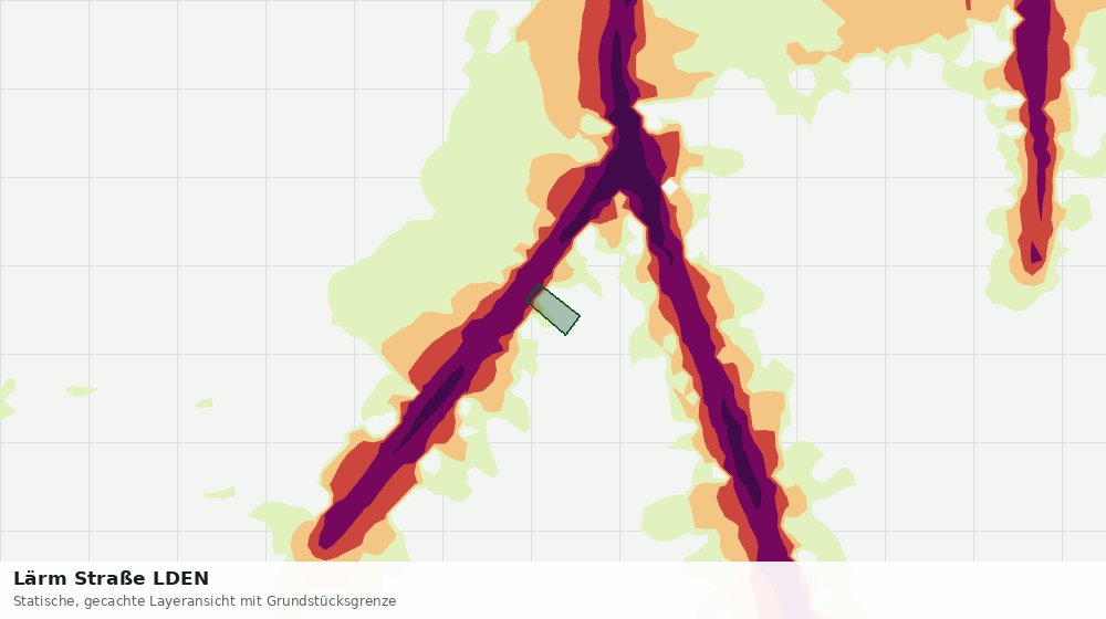 Statische Kartenansicht: Lärm Straße LDEN