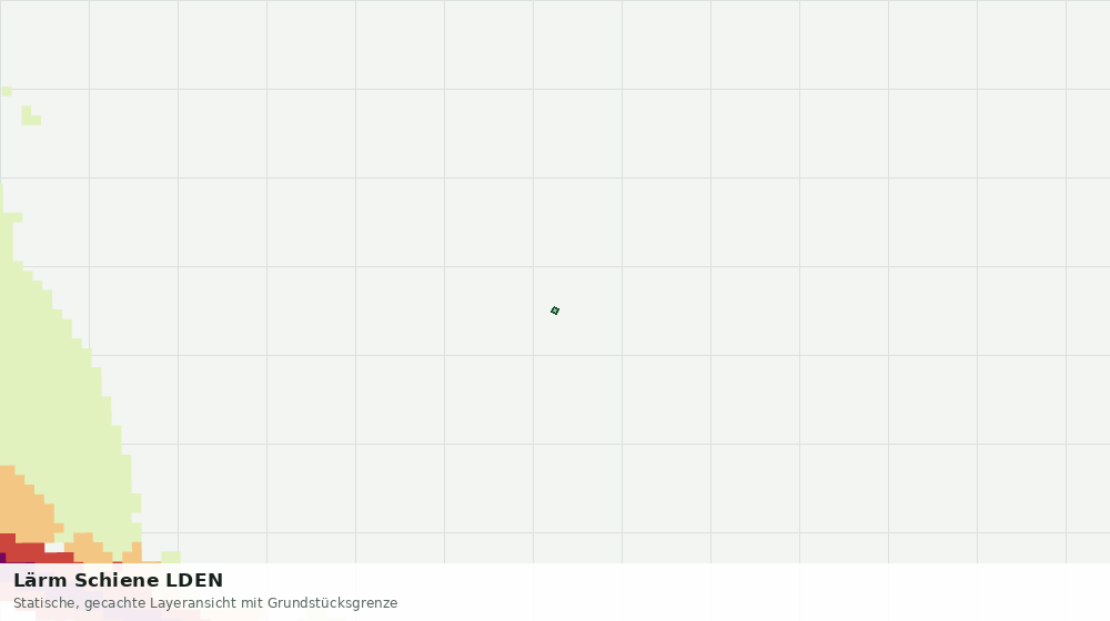 Statische Kartenansicht: Lärm Schiene LDEN