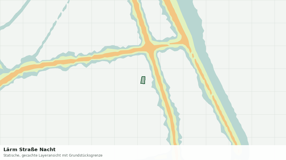 Statische Kartenansicht: Lärm Straße Nacht
