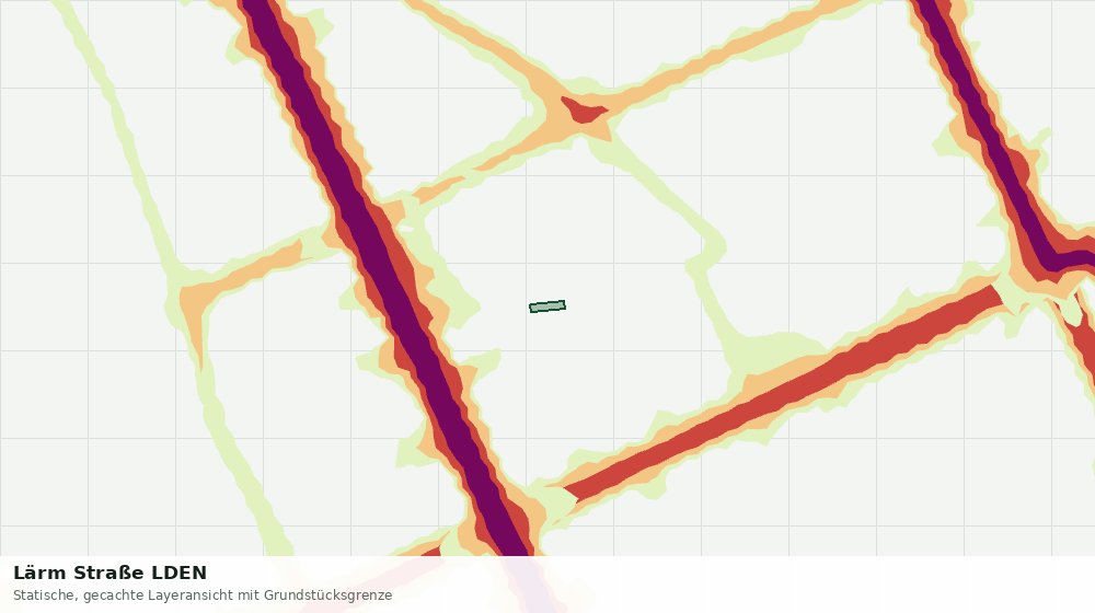 Statische Kartenansicht: Lärm Straße LDEN