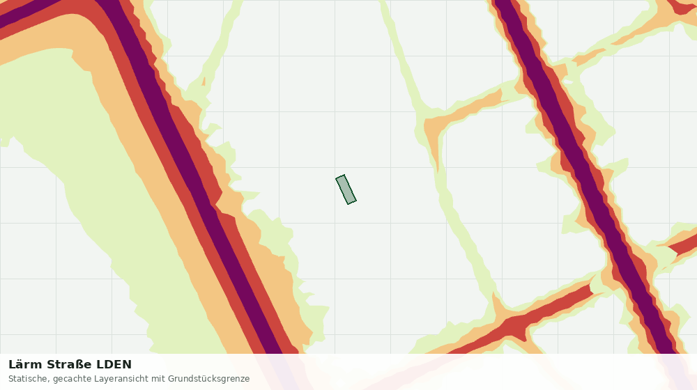 Statische Kartenansicht: Lärm Straße LDEN
