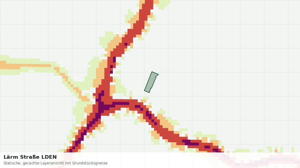 Statische Kartenansicht: Lärm Straße LDEN
