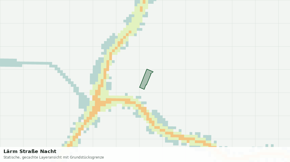 Statische Kartenansicht: Lärm Straße Nacht