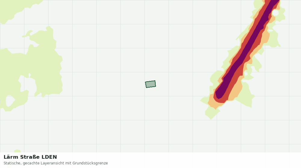 Statische Kartenansicht: Lärm Straße LDEN