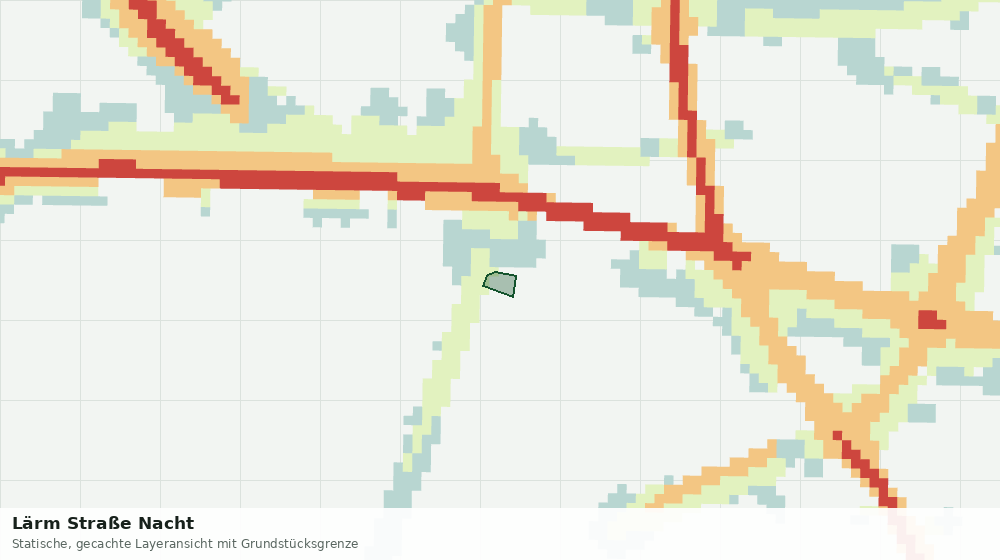 Statische Kartenansicht: Lärm Straße Nacht