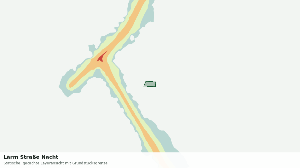 Statische Kartenansicht: Lärm Straße Nacht