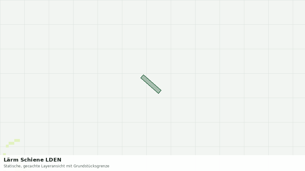 Statische Kartenansicht: Lärm Schiene LDEN