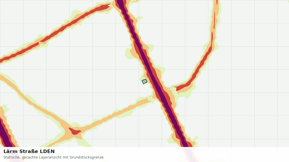 Statische Kartenansicht: Lärm Straße LDEN