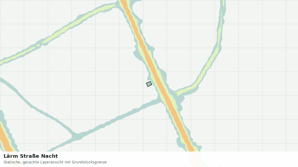 Statische Kartenansicht: Lärm Straße Nacht